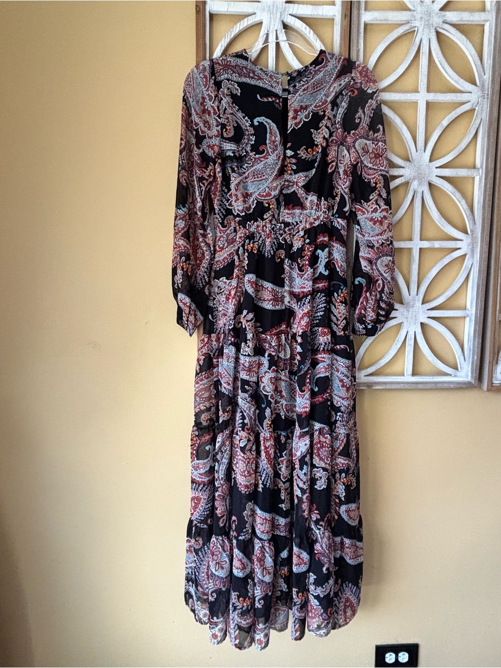 Anthropologie Dress Size 4 | Paisley Print Boho Flowy Maxi - Picture 10 of 15
